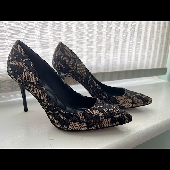 B Brian Atwood Shoes - B Brian Atwood black lace stiletto size 7.5